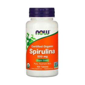 NOW Foods Spiruline bio 500 mg – 100 comprimés