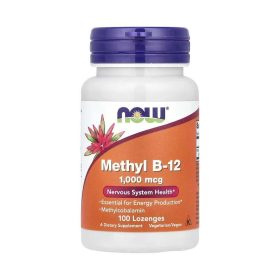 NOW Foods Vitamine B12 méthylcobalamine 1000 µg – 100 pastilles