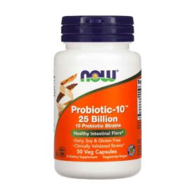 NOW Foods Probiotique-10 25 milliards – 50 capsules végétales
