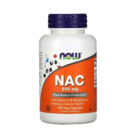 NOW Foods NAC 600 mg – 100 capsules végétales