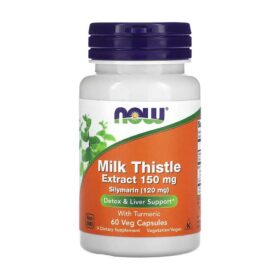 NOW Foods Chardon-Marie + Curcuma 150 mg – 60 capsules végétales