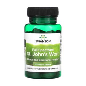 Swanson, Millepertuis à spectre complet, 375 mg, 60 capsules