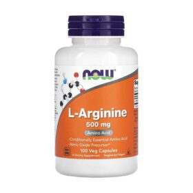 NOW Foods L-Arginine 500 mg – 100 capsules végétales