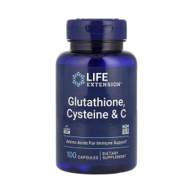 Life Extension, Glutathion, Cystéine & vitamine C, 100 capsules