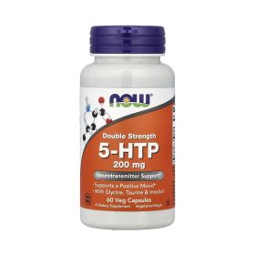 NOW Foods 5-HTP avec glycine, taurine et inositol – 60 capsules