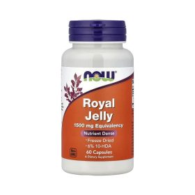 NOW Foods Gelée royale 500 mg – 60 capsules