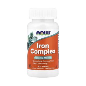 NOW Foods Complexe de fer – 100 comprimés