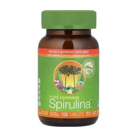 Nutrex Hawaii Pure Hawaiian Spirulina 500 mg – 100 Comprimés
