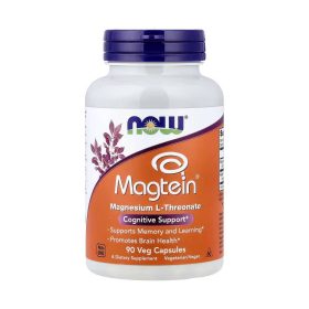 NOW Foods Magtein Magnésium L-Thréonate – 90 capsules végétales