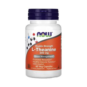 NOW Foods L-Théanine 200 mg – 60 capsules végétales