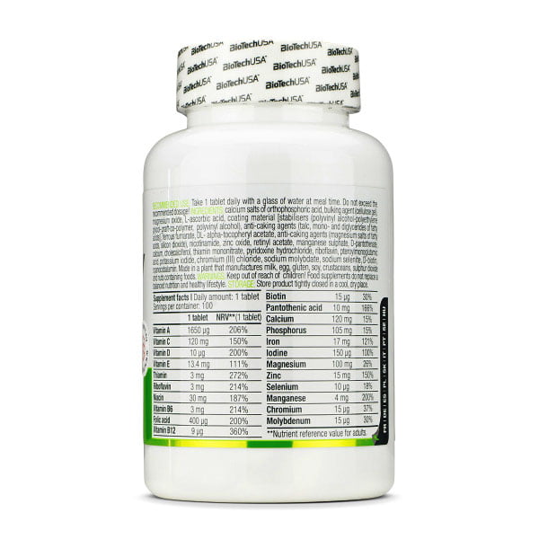 Biotech, One-A-Day Multivitamines 100 Comprimés – Image 2