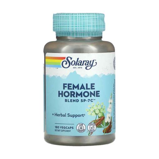 Solaray, Mélange d'hormones féminines SP-7C, 180 capsules végétariennes
