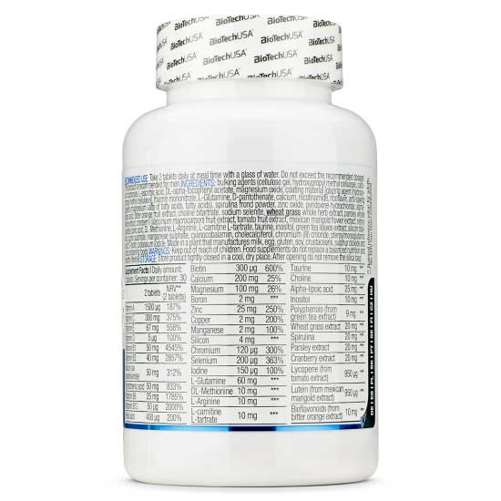 BioTech Multivitamines pour Homme 60 comprimés – Image 2