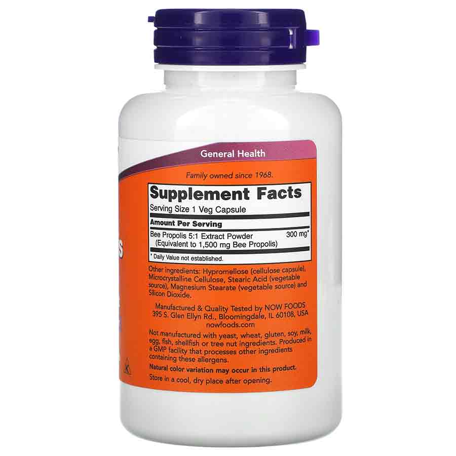 NOW Foods Propolis 1500 – 100 capsules végétales – Image 3