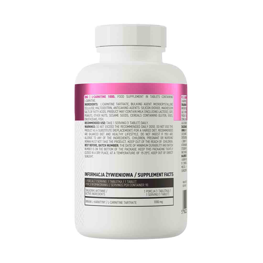 OSTROVIT L-Carnitine 1000 90 Caps – Image 2