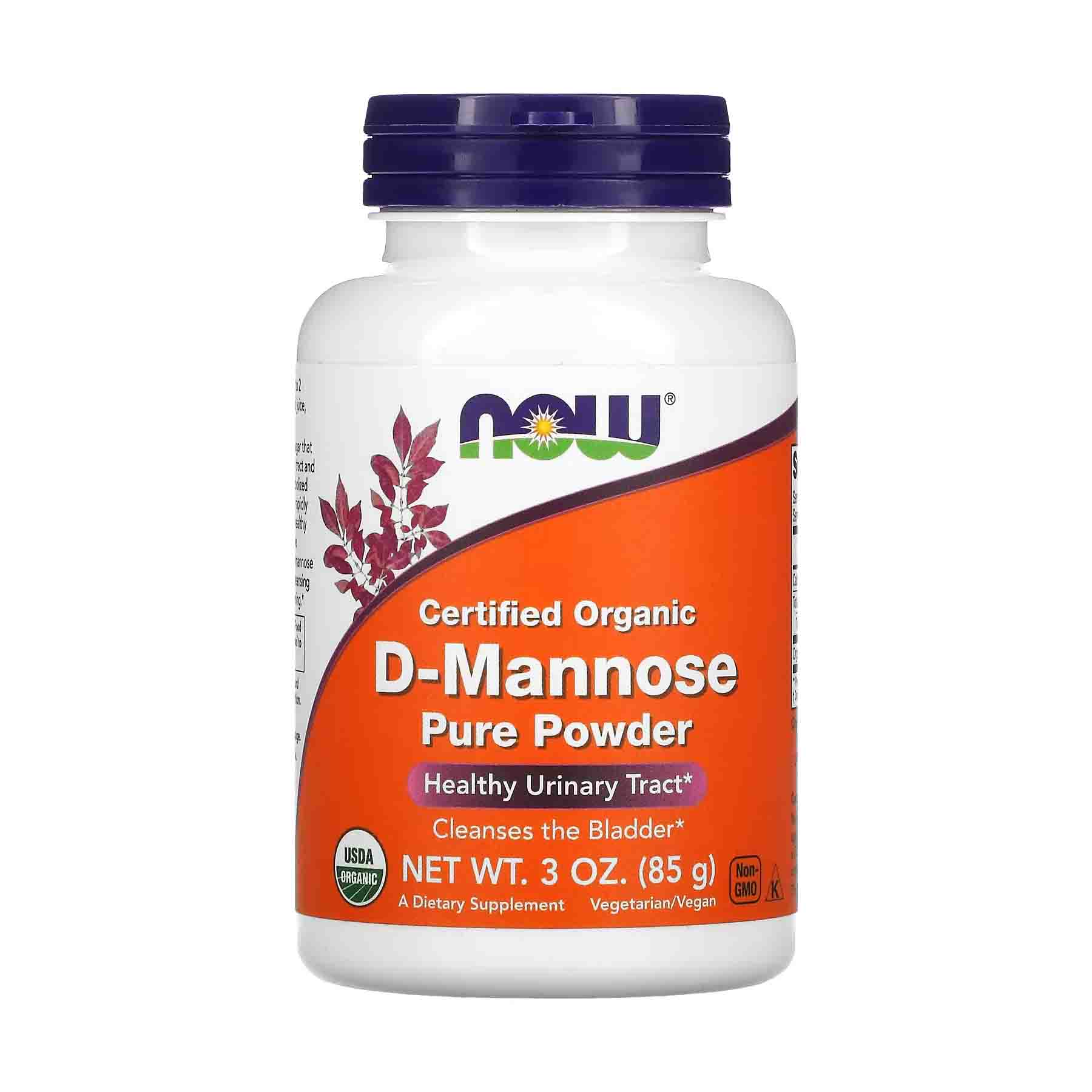 NOW Foods D-Mannose bio en poudre – 85 g