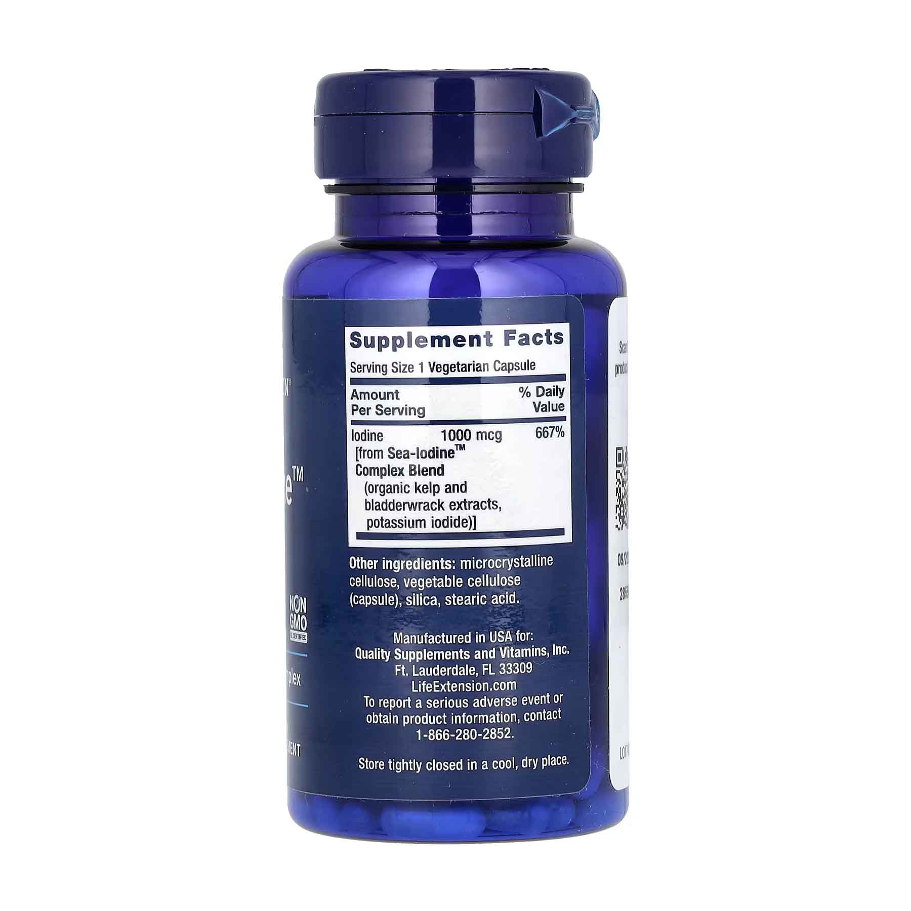 Life Extension, Sea-Iodine, 1000 µg, 60 capsules végétariennes – Image 2