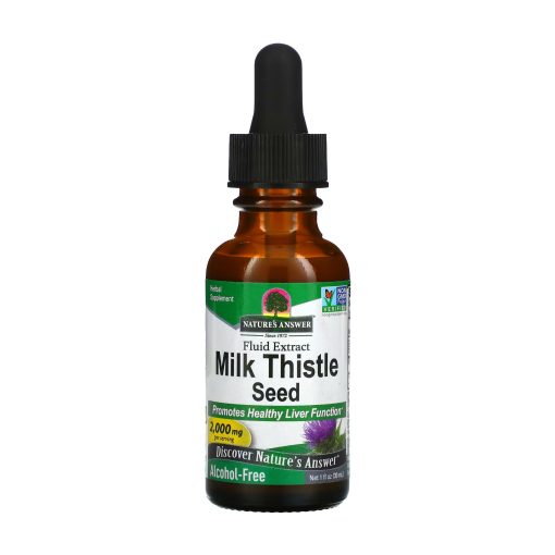 Graine de chardon-Marie, Extrait liquide, Sans alcool, 2000 mg, 30 ml , Nature's Answer