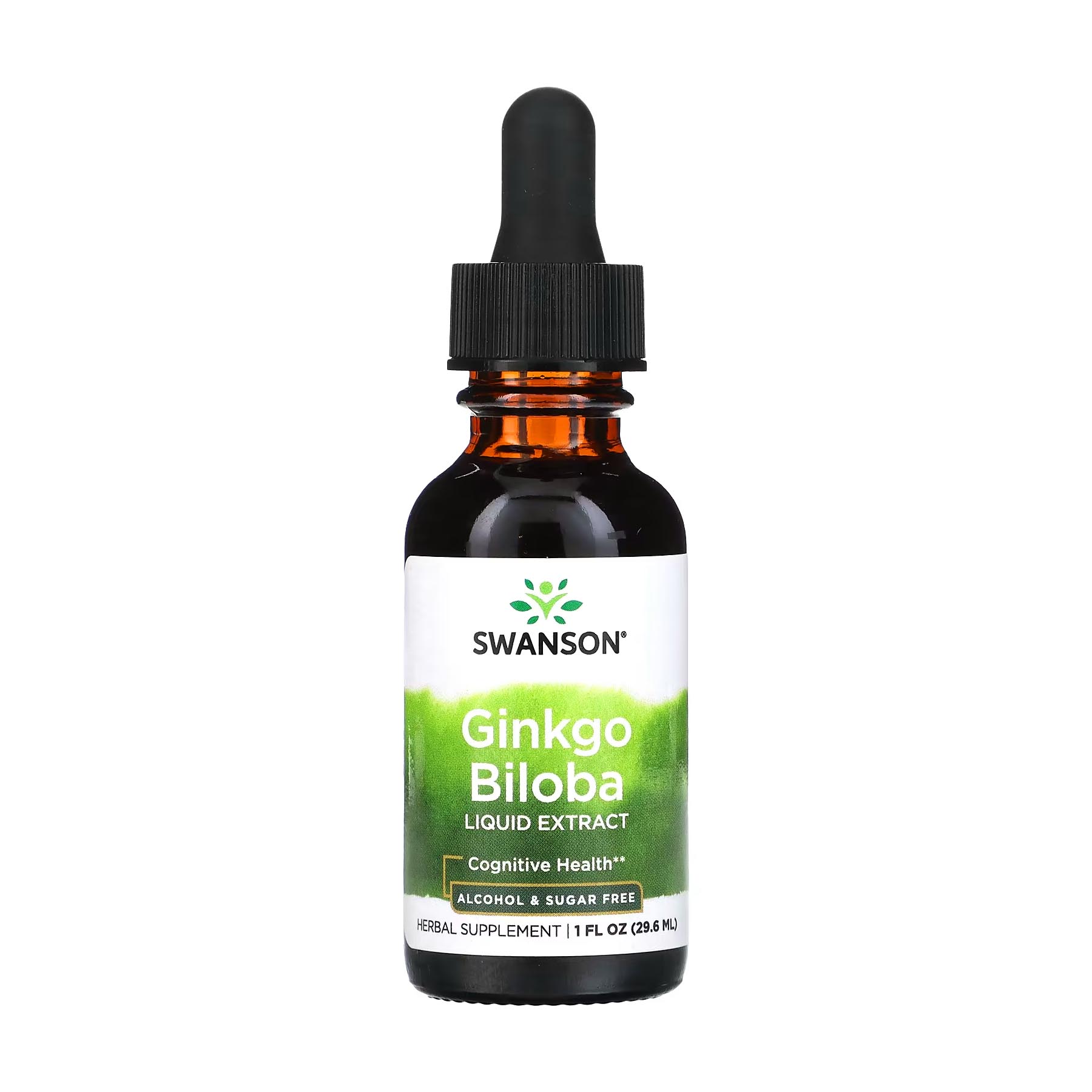 Extrait liquide de ginkgo biloba, sans alcool et sans sucre, 29,6 ml, Swanson