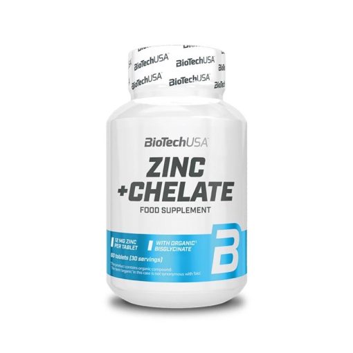 Zinc + Chélate 60 comprimés, BiotechUSA