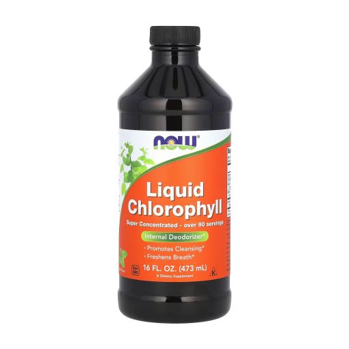 NOW Foods Chlorophylle liquide menthe – 473 ml