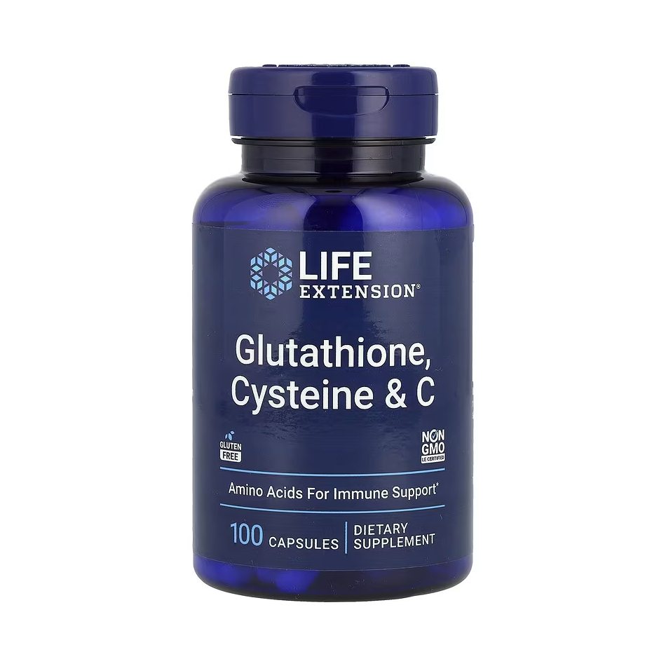Life Extension, Glutathion, Cystéine & vitamine C, 100 capsules