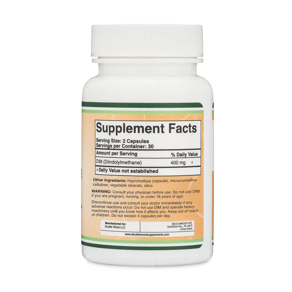 Double Wood DIM (Diindolylmethane) – 60 Capsules – Image 2