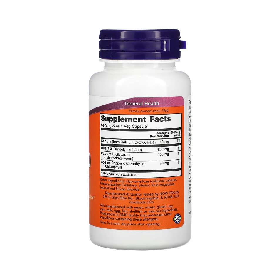 NOW Foods DIM 200 – 90 capsules végétales – Image 2